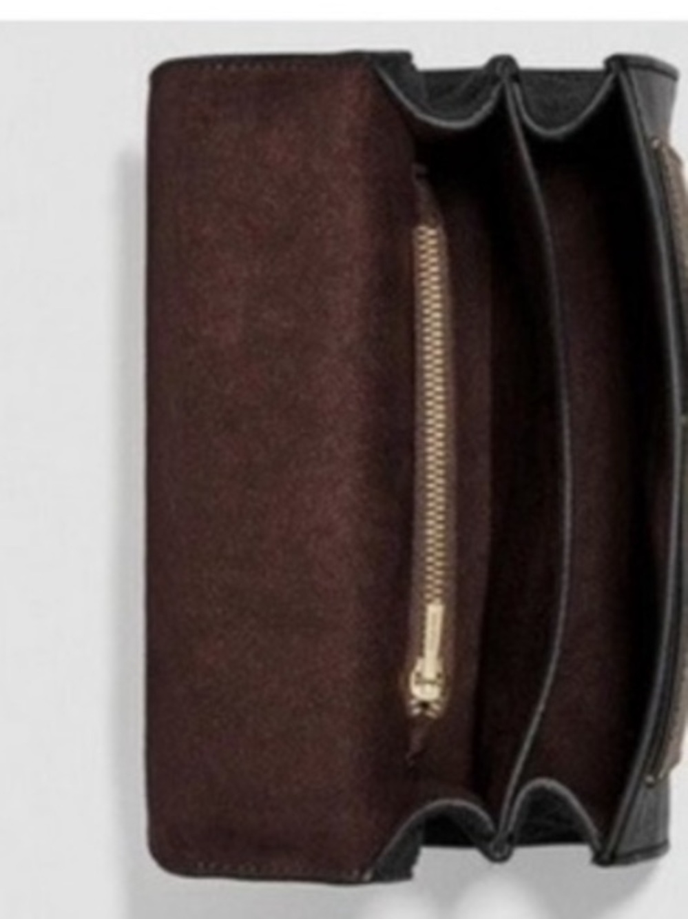 Coach✨ Leather Top Handle Crossbody Bag-Tan/Black. - Picture 13 of 15